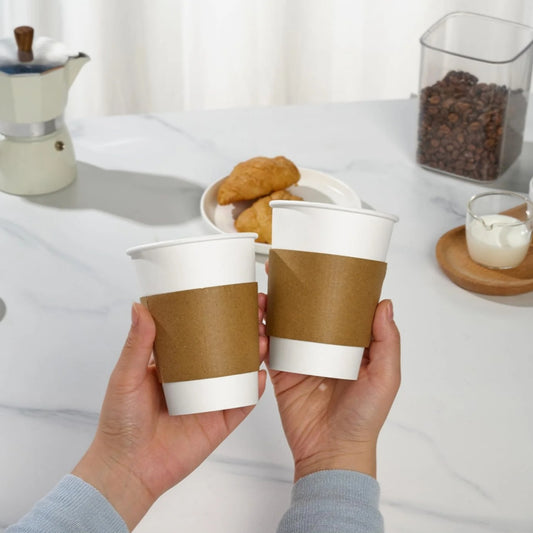 Paper Coffee Cup Sleeves for 10oz/ 12oz/ 16oz/ 20oz Paper Cups