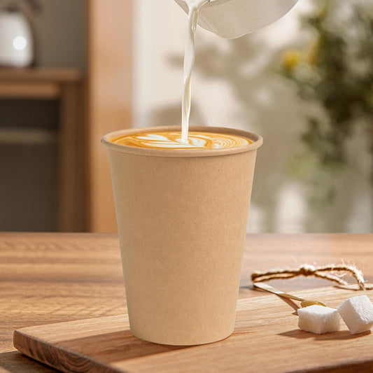 Recyclable Kraft Coffee Cups, Paper Coffee Cups