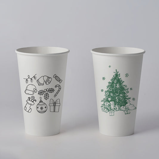 16 oz Custom Recyclable Paper Cups