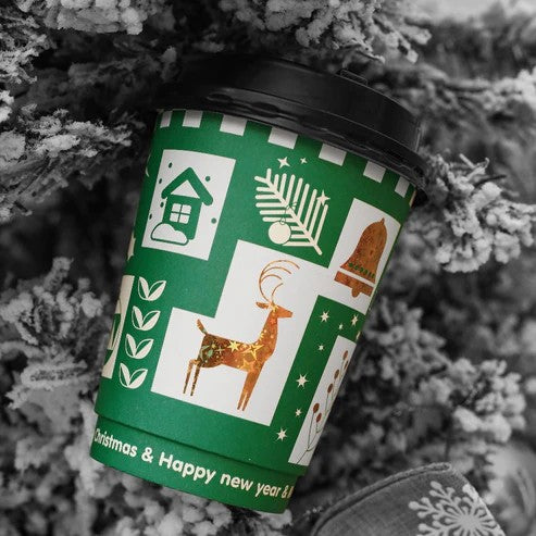 12oz Christmas Hot Paper Cup