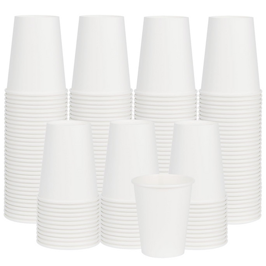 8 oz Coffee Cups, Recyclable Paper Cups 8 oz, White Coffee Cups