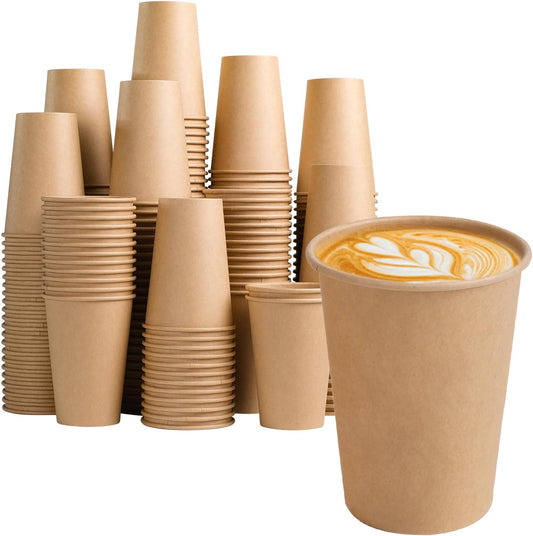 Recyclable Kraft Coffee Cups, Paper Coffee Cups