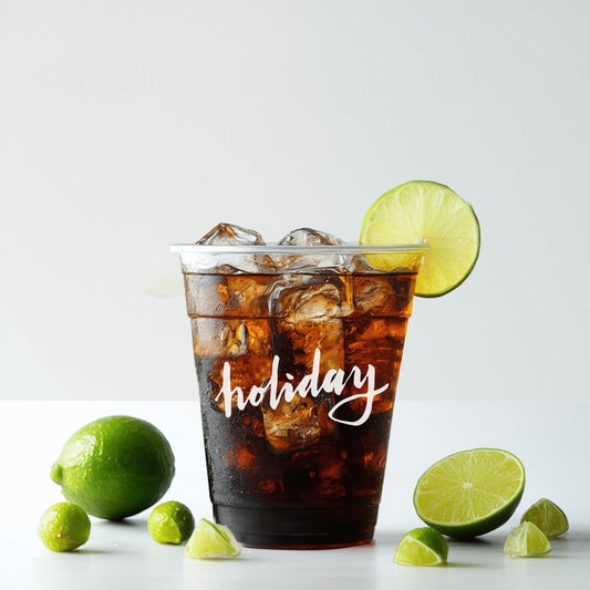 9 Oz Custom Plastic Cups, Cold Cups, Personalized Clear Cups