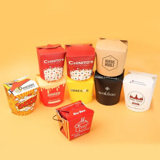 Customized Rice/ Noodle Takeout Box- 26/32oz