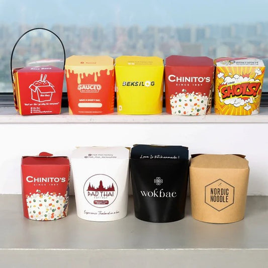 Customized Rice/ Noodle Takeout Box- 26/32oz